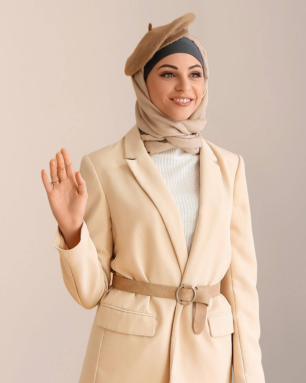 Solid Regular Fit Blazer - Pink, L